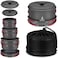 Alocs Camping Cookware Set Camping Gear, Compact Camping Pots and Pans Set, Durable Hard Alumina Camping Cooking Set for Outdoor Backpacking Camping Hiking Picnic, Included Mesh Carry Bag.