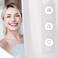 AmazerBath Shower Curtain Liner, 72x72 Plastic White Shower Curtain Liner, Waterproof PEVA Cute Shower Curtains, Lightweight Shower Curtains for Bathroom with Magnets and 12 Rustproof Grommet Holes.