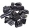 DANCING BEAR Black Tourmaline Crystals Bulk (1/2 LB Medium Pieces, Includes: (1Selenite stickInformation cards, Rough Raw Natural Stones for Good Vibes, Reiki Energy Made in USA.