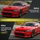HTRACING Front Bumper Lip Splitter Protector Compatible with Charger SRT Hellcat/SRT 392/Scat Pack/RT Scat Pack/GT/RT 2015-2021, Black.
