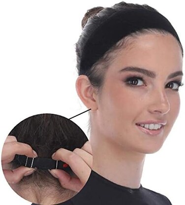 Madison Headwear Wig Grip Headbands For Women- Adjustable To Custom Fit Your Head - Velvet Comfort - Wig Bands No Slip Breathable Lightweight Material For All Day Wear. Keep Wig Comfortably Secured.