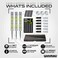WINMAU Michael van Gerwen MvG Gift Sets - 50 Piece Darts Set with 4 sets of Shafts, 4 sets of Flights plus Accessories.