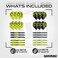 WINMAU Michael van Gerwen MvG Gift Sets - 50 Piece Darts Set with 4 sets of Shafts, 4 sets of Flights plus Accessories.