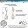 Austrian Crystal Teardrop Leverback Dangle Earrings for Women Fashion 14K Gold Plated Hypoallergenic Jewelry.