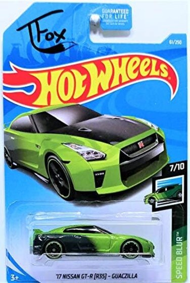 Hot Wheels 2019 TFox Speed Blur 7/10 - '17 Nissan GT-R R35 - Guaczilla.