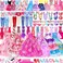 BYMORE 71 Pcs Doll Clothes and Accessories, 5 Wedding Gowns 9 Fashion Dresses 3 Tops 3 Pants 3 Bikini Swimsuits 20 Shoes for 11. 5 inch Doll Christmas Stocking Stuffers Girls Gift Age 5-7 8-10.