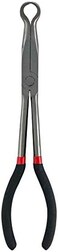 QWORK Long Nose Spark Pliers, Spark Plug Removal Tool, Long Reach Pliers, With Ring Tip, 11" / 280 mm.