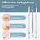 MENOLY (silver- 10 Pcs Blackhead Remover (Silver, Comedone Pimple Extractor Tool, Acne Kit for Blackhead, with Leather Bag.