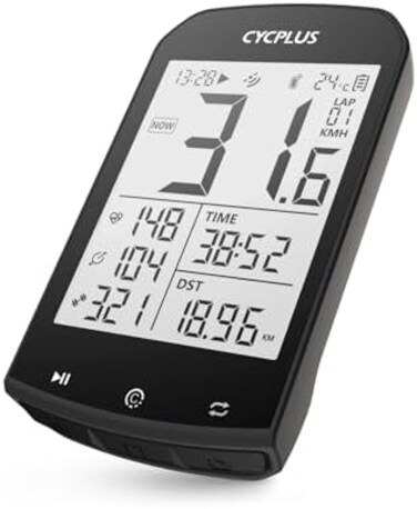 CYCPLUS Bike Computer GPS Wireless, ANTCycling Computer GPS with Bluetooth, Multifunctional ANTBicycle Computer GPS with 2. 9 LCD Screen, Bike Speedometer with Auto Backlight IP67.
