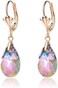 Austrian Crystal Teardrop Leverback Dangle Earrings for Women Fashion 14K Gold Plated Hypoallergenic Jewelry.