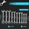 SPEEDWOX Small Wrench Set Metric Wrench Sets 10 Pcs 4-11mm Mini Combination Wrench Sets Open and Box End Wrench Set Ignition Wrenches Mini Wrench Set with Portable Storage Pouches and A Ring.