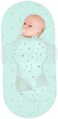 Happiest Baby SNOO Bassinet Fitted Sheet - 100% Organic Cotton Nursery Bedding - Fits SNOO Sleeper Crib Mattress (Teal Galaxy.
