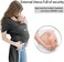 Jeroray Baagialdic Baby-Wrap-Carrier-ECORE Baby Wrap,Hands Free Baby Carrier -Infant Carrier,Lightweight,Breathable,Softness,Perfect for Babies Shower Gift,Heather Grey.