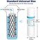 خرطوشة بديلة لفلتر مياه المنزل بالكامل من Membrane Solutions 20 Micron 10"x2.5" ملفوفة بخيط، فلاتر رواسب عالمية لمياه الآبار - عبوة من 6 قطع.