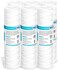 خرطوشة بديلة لفلتر مياه المنزل بالكامل من Membrane Solutions 20 Micron 10"x2.5" ملفوفة بخيط، فلاتر رواسب عالمية لمياه الآبار - عبوة من 6 قطع.
