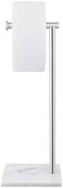 KES Free Standing Toilet Roll Holder Stand Bathroom Tissue Paper Holder with Marble Base Freestanding Heavy Duty SUS304 Stainless Steel Brushed Finish, BPH285S1-2.