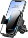 Miracase Phone Holders for Your Car with Newest Metal Hook Clip, Air Vent Cell Phone Car Mount, Hands Free Universal Automobile Cradle Fit for iPhone Android and All Smartphones, Classic Black.