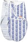 SwaddleMe Luxe Easy Change Swaddle &ndash; Size Small/Medium, 0-3 Months, 2-Pack (Water Color Indigo.