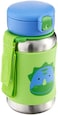 Skip Hop Toddler Sippy Cup with Straw, Zoo Stainless Steel Straw Bottle, Dino.