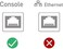 كابل وحدة تحكم OIKWAN USB إلى RJ45، كابل USB متوافق مع أجهزة التوجيه/المحولات/Windows 7 و8 و10 بطول 10 أقدام.