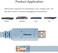 كابل وحدة تحكم OIKWAN USB إلى RJ45، كابل USB متوافق مع أجهزة التوجيه/المحولات/Windows 7 و8 و10 بطول 10 أقدام.