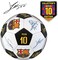 MACCABI ART Official FC Barcelona Soccer Ball with Player Signatures and Player Numbers, Size 5.