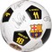 MACCABI ART Official FC Barcelona Soccer Ball with Player Signatures and Player Numbers, Size 5.