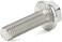 MewuDecor M10-1. 5 x 30mm Flanged Hex Head Bolts Flange Hexagon Screws, Stainless Steel A2-70, DIN 6921, 10 PCS.