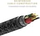 Native Union - Belt Cable Universal - 6. 5ft Ultra-Strong Reinforced Apple MFi Certified Durable Charging Cable with 3-in-1 Adaptor for Lightning, USB-C and Micro-USB Devices (Cosmos.