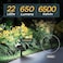 Linkind StarRay Solar Spot Lights Outdoor, IP67 Waterproof Dusk-to-Dawn Landscape Spotlights, 3 Modes Solar Lights Outdoor for Garden, Yard, Pathway (Daylight, 2 Pack.