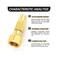 MEANLIN MEASURE Tire Air Chuck,1/4' FNPT Heavy Duty Screw-On Brass Tire Air Chuck for Tire Scale Compressor Accessories Twist-on Chucks(Pack 5 pcs.