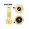 MEANLIN MEASURE Tire Air Chuck,1/4' FNPT Heavy Duty Screw-On Brass Tire Air Chuck for Tire Scale Compressor Accessories Twist-on Chucks(Pack 5 pcs.