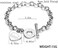 kelistom 316L Stainless Steel Love Heart Charm Bracelet for Women Romantic Gift Silver/Rose/18k Gold Plated OT Clasp Bracelets (silver.