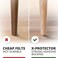 X-Protector Best Felt Furniture Pads - 48 Premium Chair Felt Pads Floor for Furniture Feet Wood Hardwood Floors - Protect Your Hard Floors. (Beige.