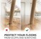 X-Protector Best Felt Furniture Pads - 48 Premium Chair Felt Pads Floor for Furniture Feet Wood Hardwood Floors - Protect Your Hard Floors. (Beige.