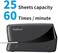 craftinova Electric Stapler, 25 Sheet Capacity,Including 2000 Staples ，Jam Free Stapler，Professional and Home Office Stapler，Battery not Included，AC or Battery Powered. （Black.