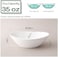 DOWAN 9. 25" Serving Bowls, Large Oval Serving Dishes for Wedding and Dinner Parties, 35 Oz for Salad, Side Dishes, Pasta, Oval Shape, MicrowaveDishwasher Safe, Set of 4, White.