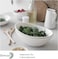 DOWAN 9. 25" Serving Bowls, Large Oval Serving Dishes for Wedding and Dinner Parties, 35 Oz for Salad, Side Dishes, Pasta, Oval Shape, MicrowaveDishwasher Safe, Set of 4, White.