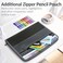 Sooez Accordion File Organizer with Safe Zipper, 12 Pocket Expanding File Folder with Front Pencil Pouch, Portable Monthly Paper Bill Tax Receipt Organizer, School Office Supplies, Letter Size, Black.