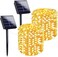 SANJICHA Solar Outdoor String Lights, 2 Pack Extra-Long 144FT 400LED Waterproof, Copper Wire with 8 Modes, Solar Twinkle Lights for Tree Garden Party Wedding Decor (Warm White.