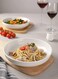 Sweese Large Salad Serving Bowls, 30 Ounce Porcelain White Pasta Plates Set of 6, 8. 4 Inch Pasta Bowls for Dinner, Salad - Microwave Dishwasher.