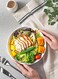 Sweese Large Salad Serving Bowls, 30 Ounce Porcelain White Pasta Plates Set of 6, 8. 4 Inch Pasta Bowls for Dinner, Salad - Microwave Dishwasher.