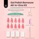 Beetles Gel Polish Remover Kit with 450 Pcs Lint Free Nail Wipes 10 Pcs Gel Polish Remover Clips Cuticle Oil Cuticle Pusher Nail File.