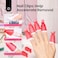 Beetles Gel Polish Remover Kit with 450 Pcs Lint Free Nail Wipes 10 Pcs Gel Polish Remover Clips Cuticle Oil Cuticle Pusher Nail File.