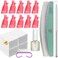 Beetles Gel Polish Remover Kit with 450 Pcs Lint Free Nail Wipes 10 Pcs Gel Polish Remover Clips Cuticle Oil Cuticle Pusher Nail File.