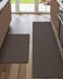 DEXI Kitchen Floor Mats Cushioned Anti Fatigue,17x2917x59, Standing Runner Rug Waterproof, Comfort Memory Foam Padded for Front Sink Laundry Set of 2, Brown.