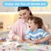 Auihiay 198 Pieces Shrink Plastic Kit Include 20 Sheets Shrinky Paper, Hole Punch, Keychains Accessories and Pencils for DIY Ornaments or Creative Craft.