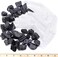 DANCING BEAR Black TourmalineSelenite Combo Pack (1 LB EachBulk Rough Raw Natural Stones for Good Vibes, Healing Crystals, Info Cards, Cleansing Energy, Made in USA.