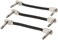 Ernie Ball Flat Ribbon Patch Cable 3-Pack, 3 in, Black (P06220.