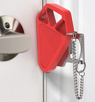 WINONLY Portable Travel Door Lock for Hotel Room and Apartment Security - Defender Door Latch and Lock from Inside for Travel Safety.